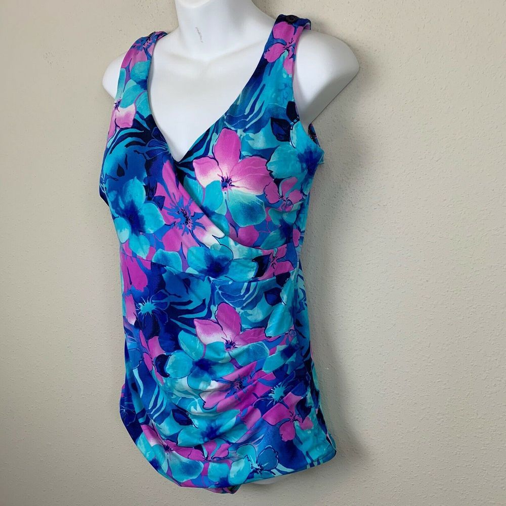 Maxine of Hollywood Swimsuit Ruched Swimsuit - Picture 2 of 8